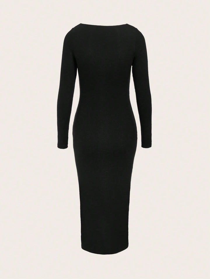 Rochie midi SHEIN, negru