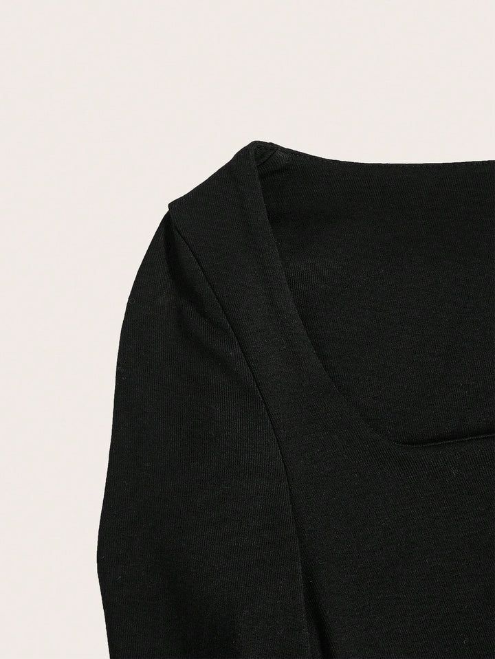 Rochie midi SHEIN, negru