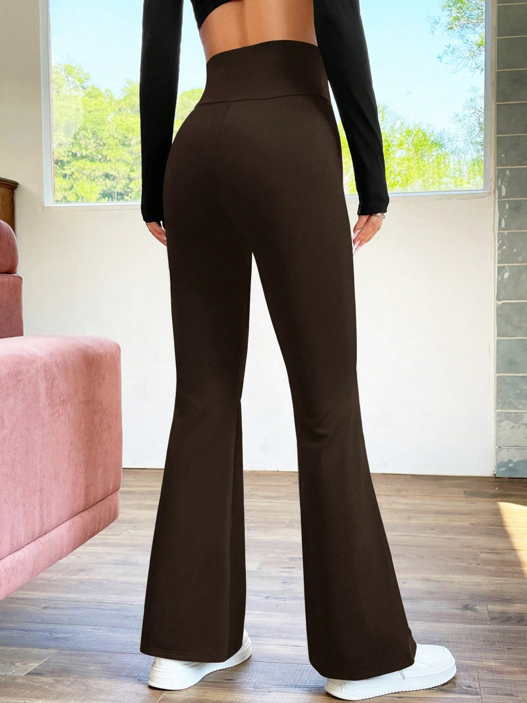 Pantaloni SHEIN, maro