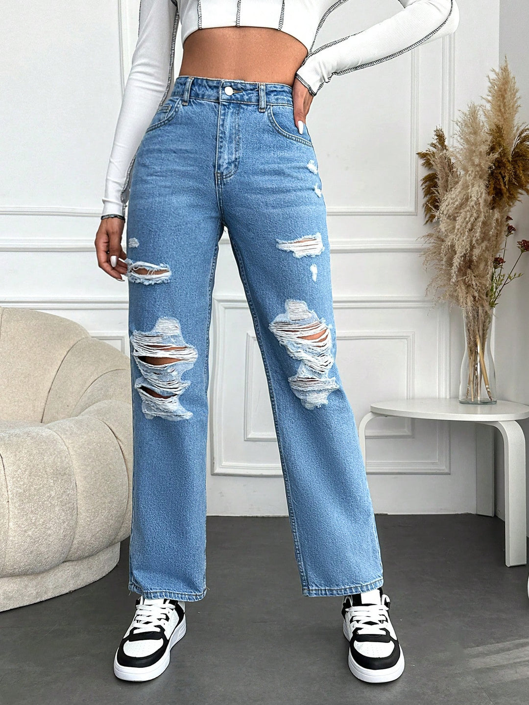 Jeans, SHEIN, kék