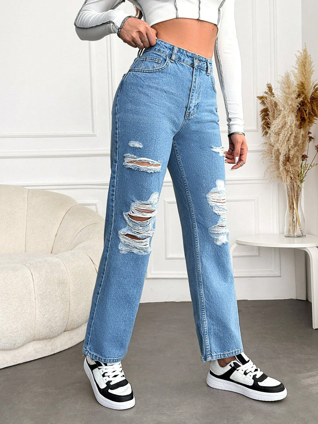 Jeans, SHEIN, kék