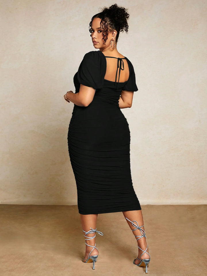 Rochie midi SHEIN, negru
