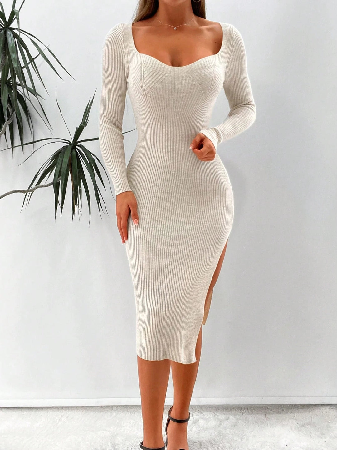 Midiruha SHEIN, krémszínű
