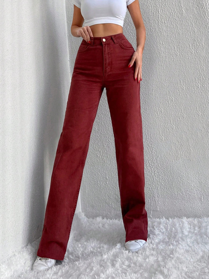 Jeans SHEIN, roșu