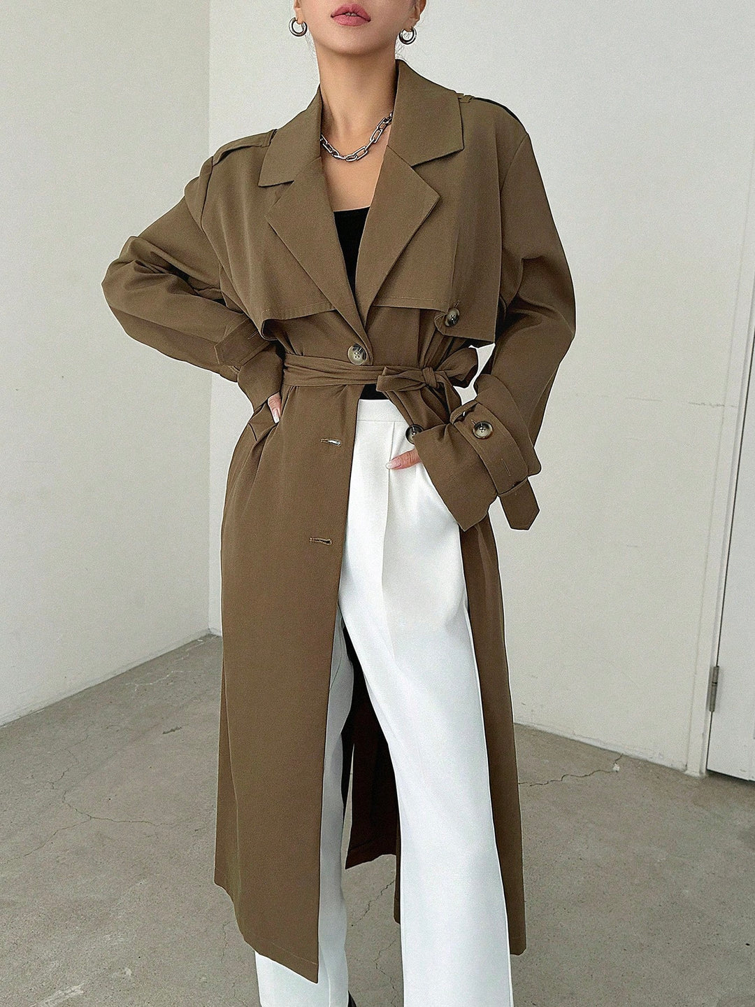 Trench SHEIN, maro