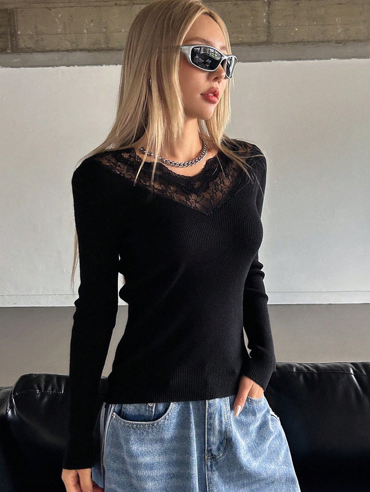 Pulover SHEIN, negru
