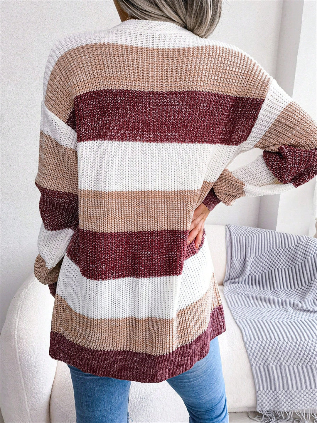 Cardigan SHEIN, vișiniu