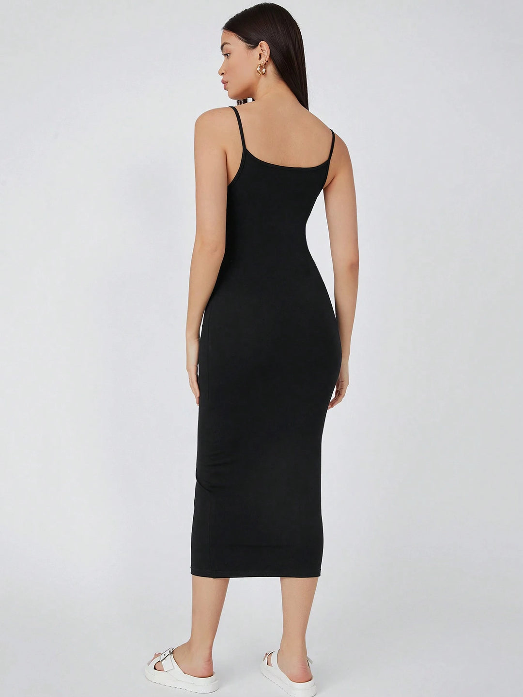 SHEIN maxi ruha, fekete