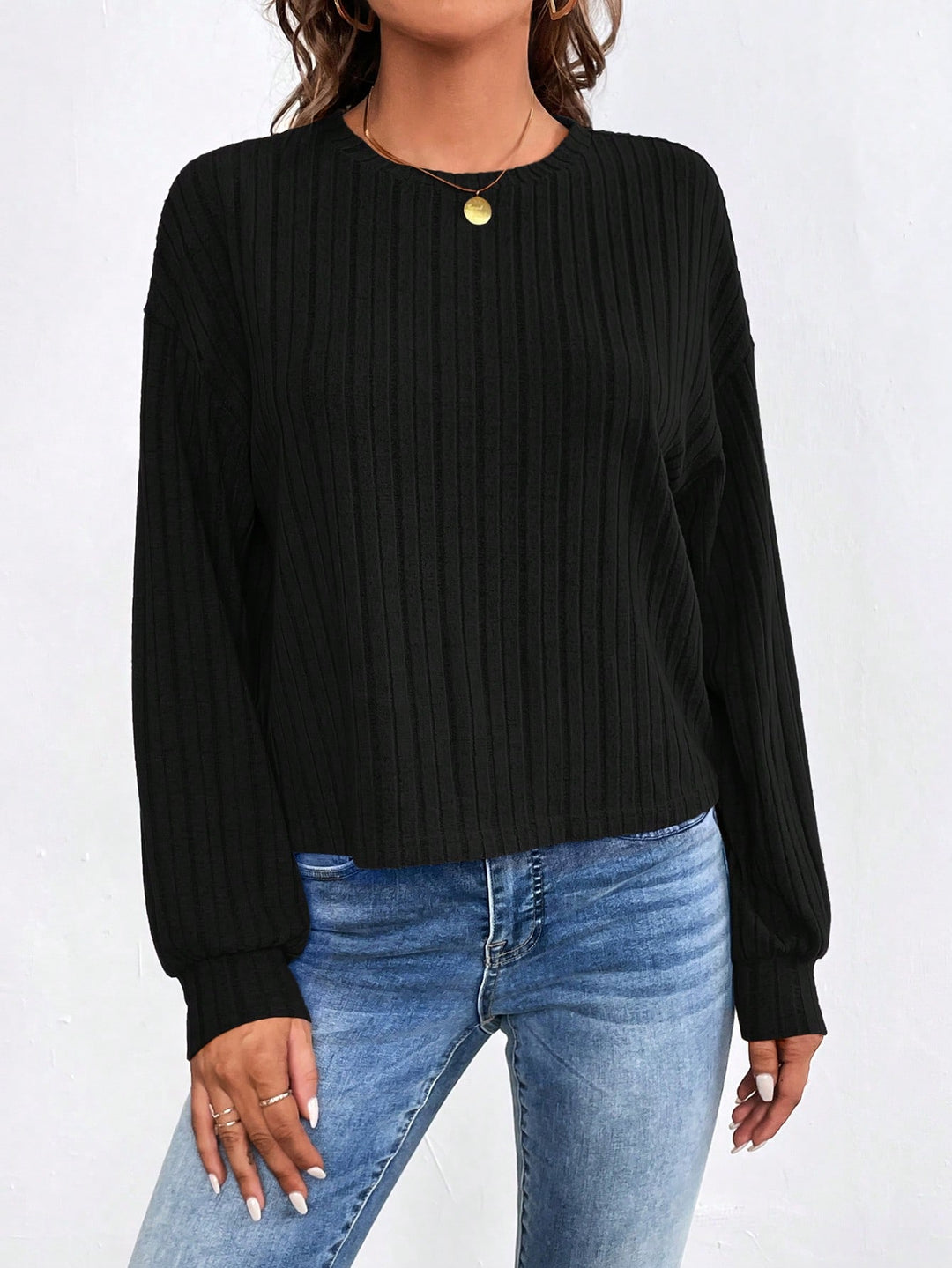 SHEIN blúz, fekete