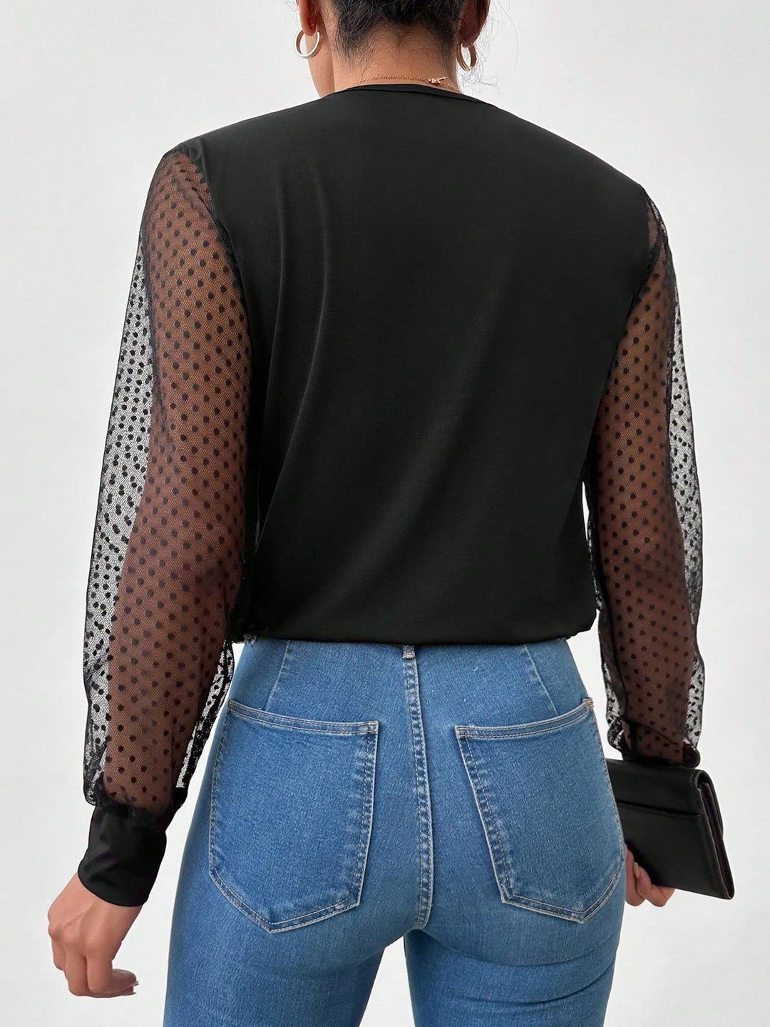 SHEIN blúz, fekete