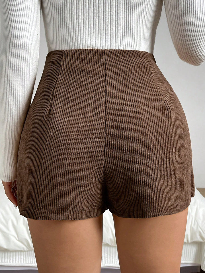 Pantaloni scurți SHEIN, maro