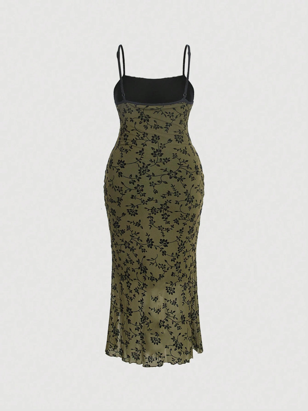 Shein maxi ruha, zöld