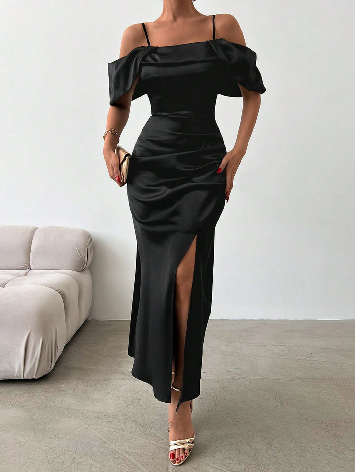 SHEIN maxi ruha, fekete