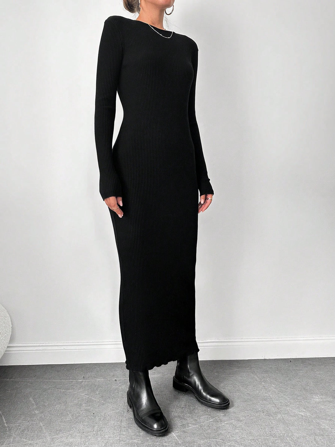 Rochie maxi SHEIN, negru