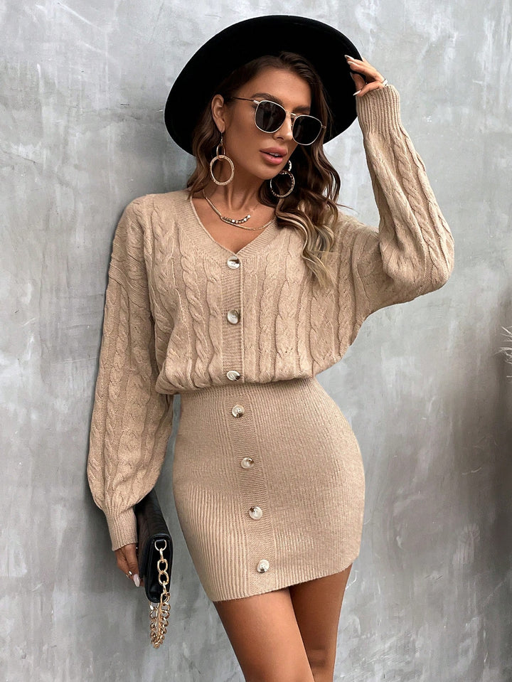 Rochie SHEIN, kaki
