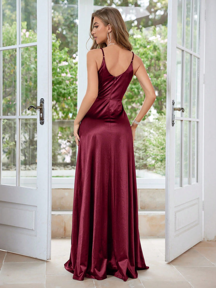 Rochie maxi SHEIN, vișiniu