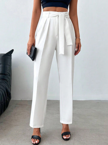 Pantaloni SHEIN, alb