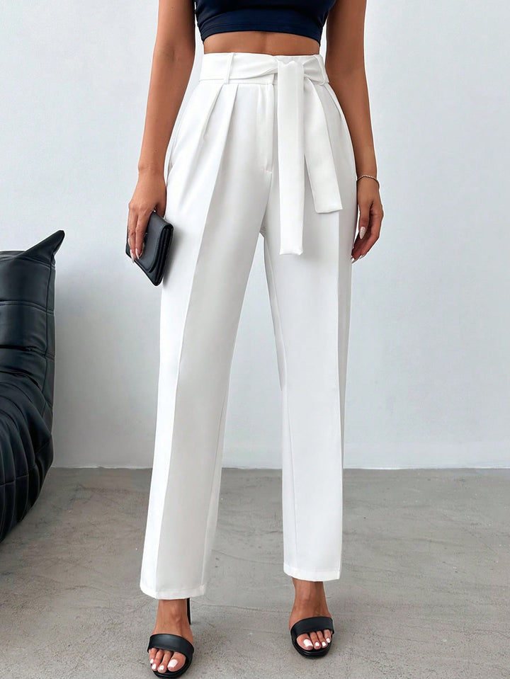 Pantaloni SHEIN, alb