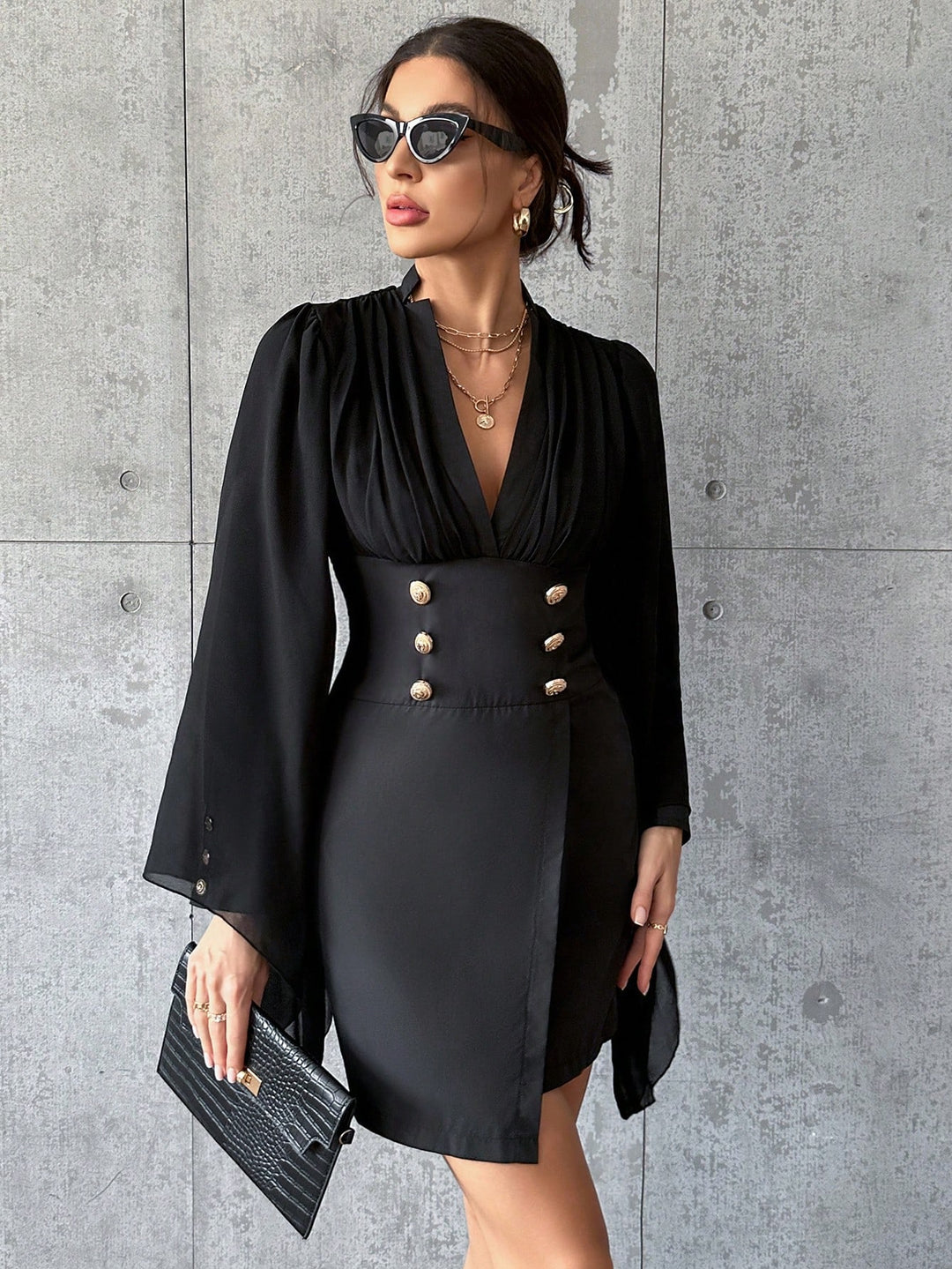 Rochie scurtă SHEIN, negru
