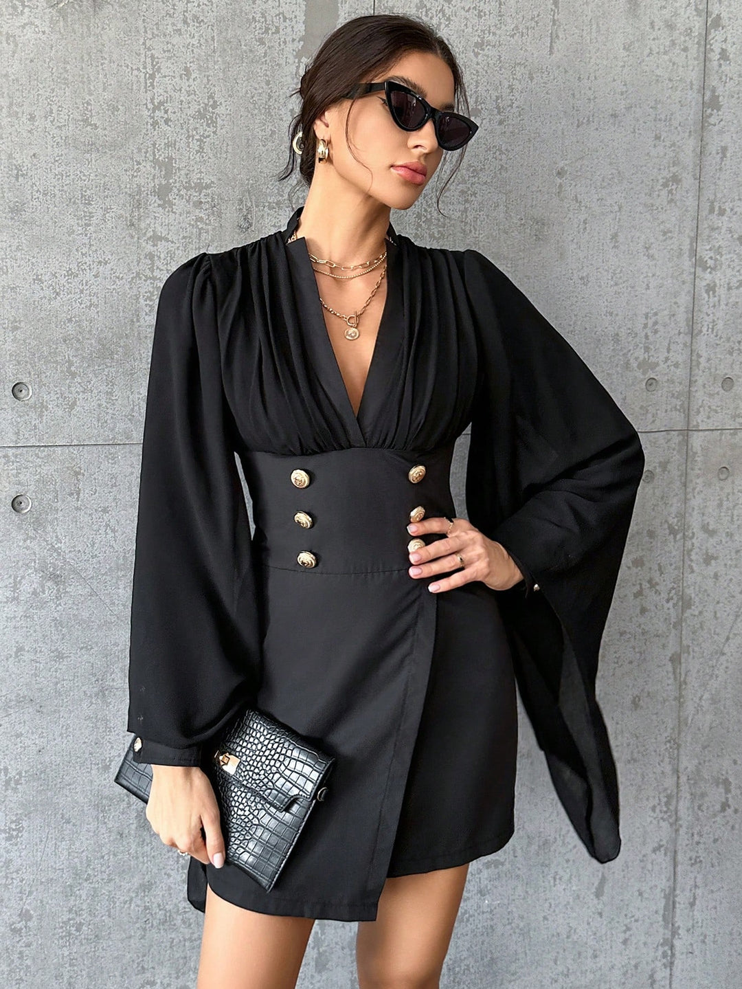 Rochie scurtă SHEIN, negru