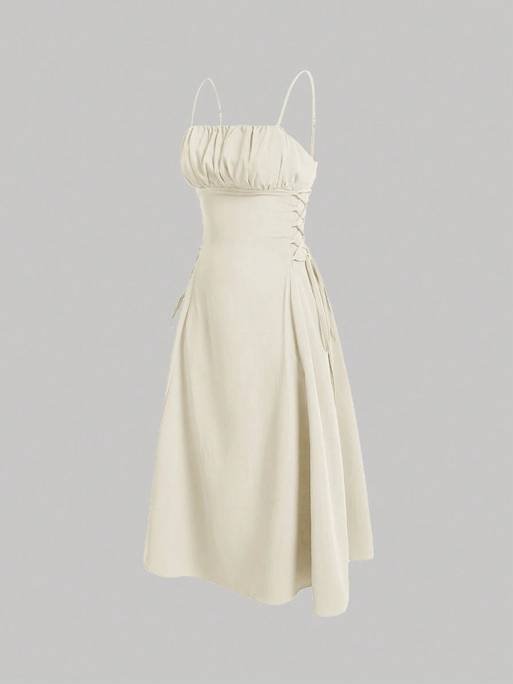 Rochie midi SHEIN, crem