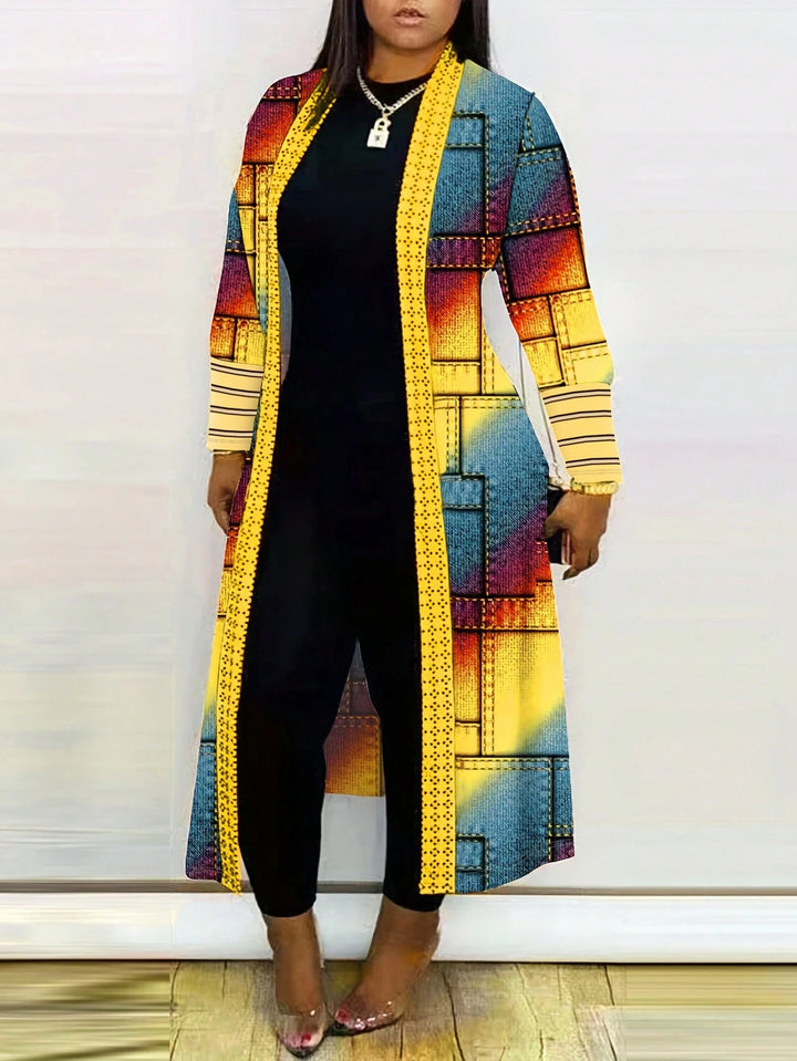 Cardigan lung SHEIN, mix culori