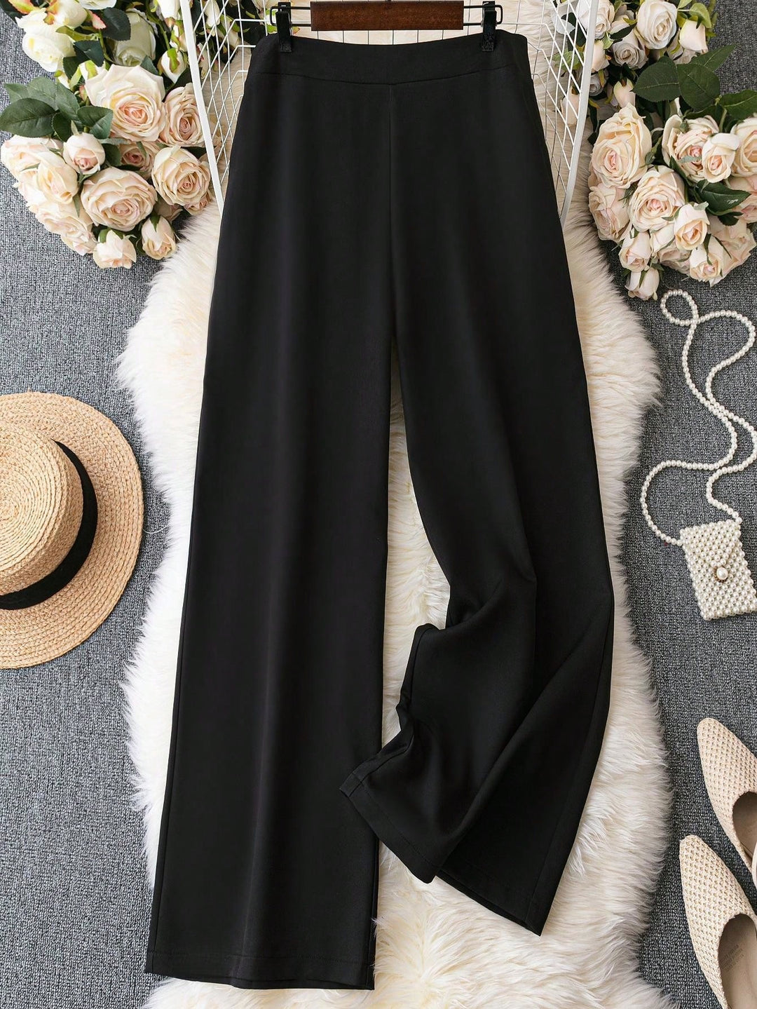 Pantaloni Shein Curve+, negru