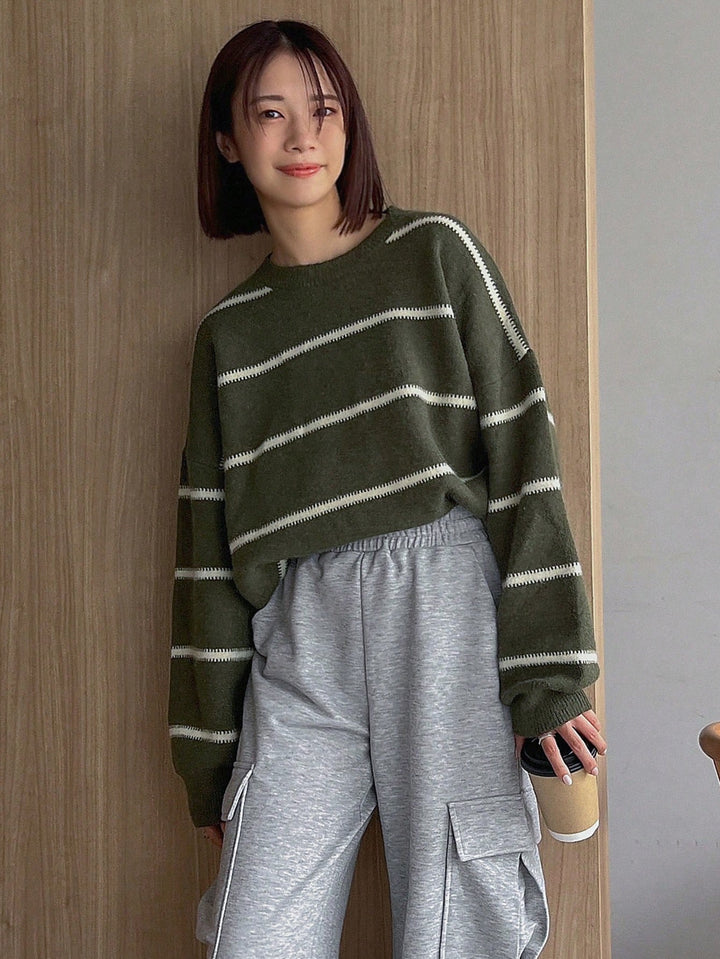 Pulover SHEIN, kaki