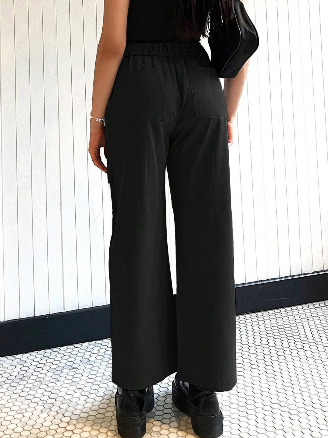 Pantaloni SHEIN, negru