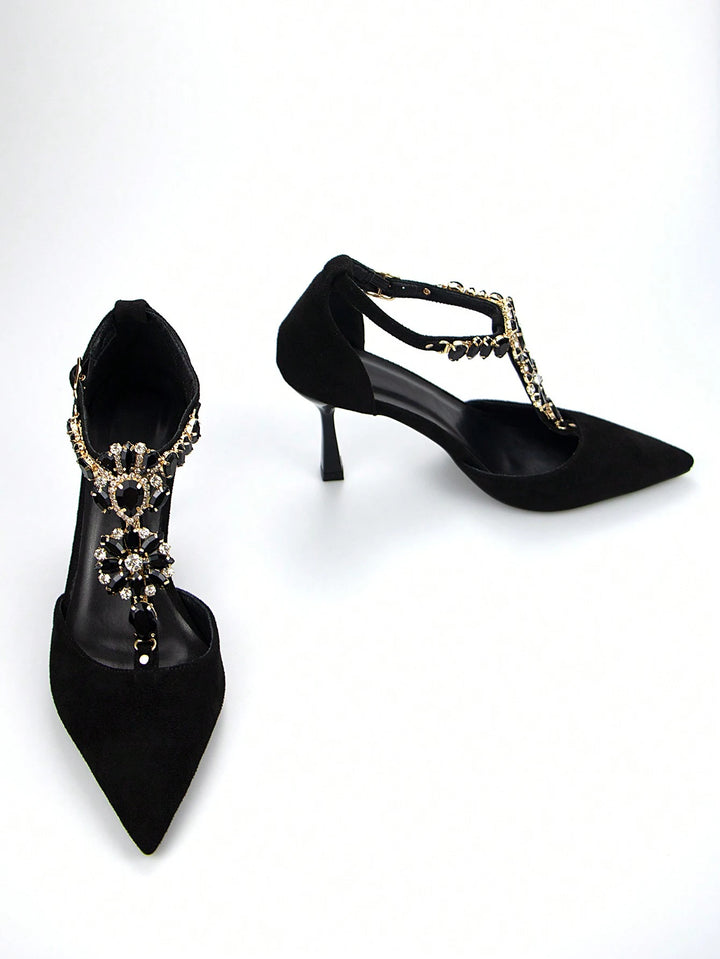 Pantofi cu toc SHEIN, negru