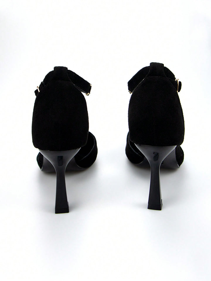 Pantofi cu toc SHEIN, negru