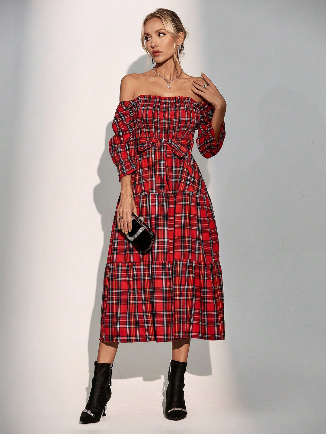 Rochie maxi SHEIN, roșu