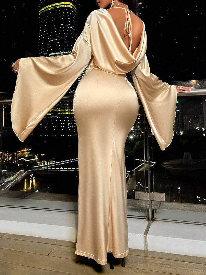Rochie maxi SHEIN, crem