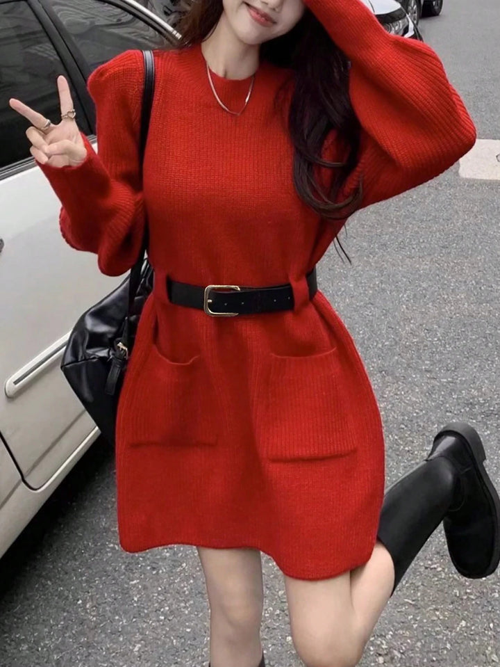 Rochie mini SHEN, roșu