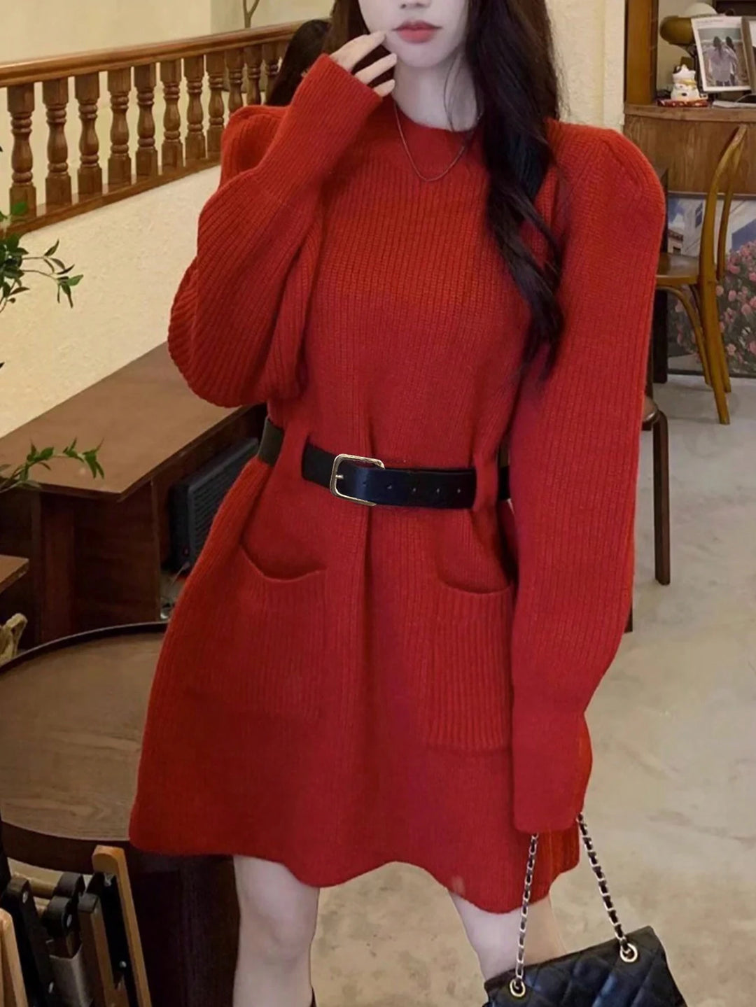 Rochie mini SHEN, roșu