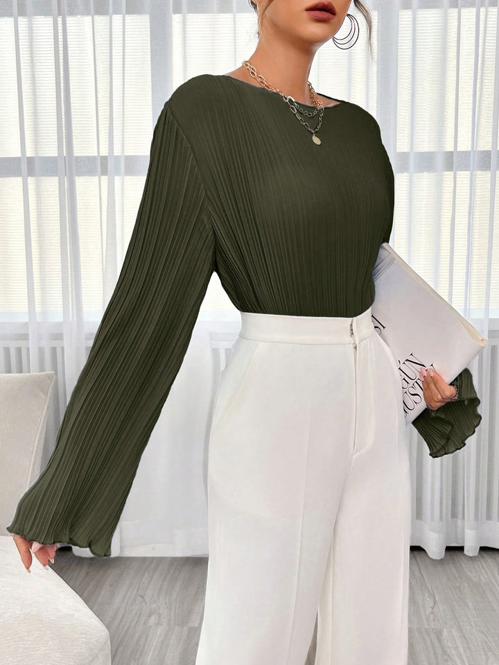 SHEIN blúz, khaki