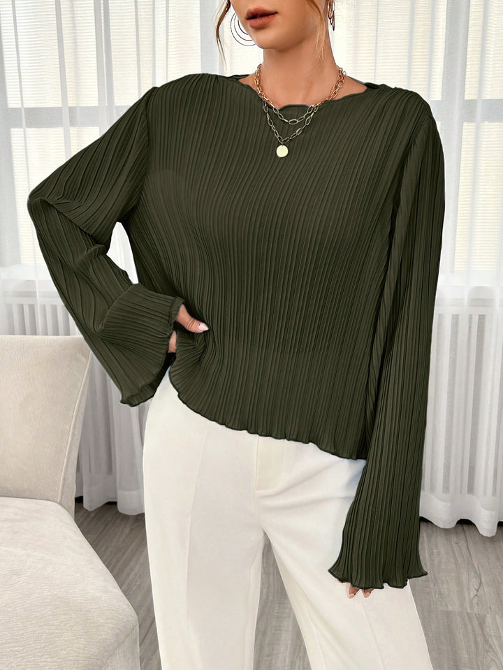 SHEIN blúz, khaki