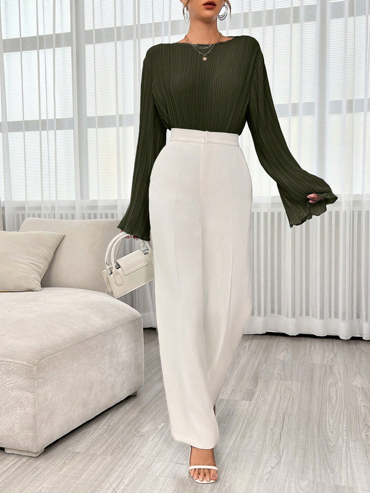 SHEIN blúz, khaki