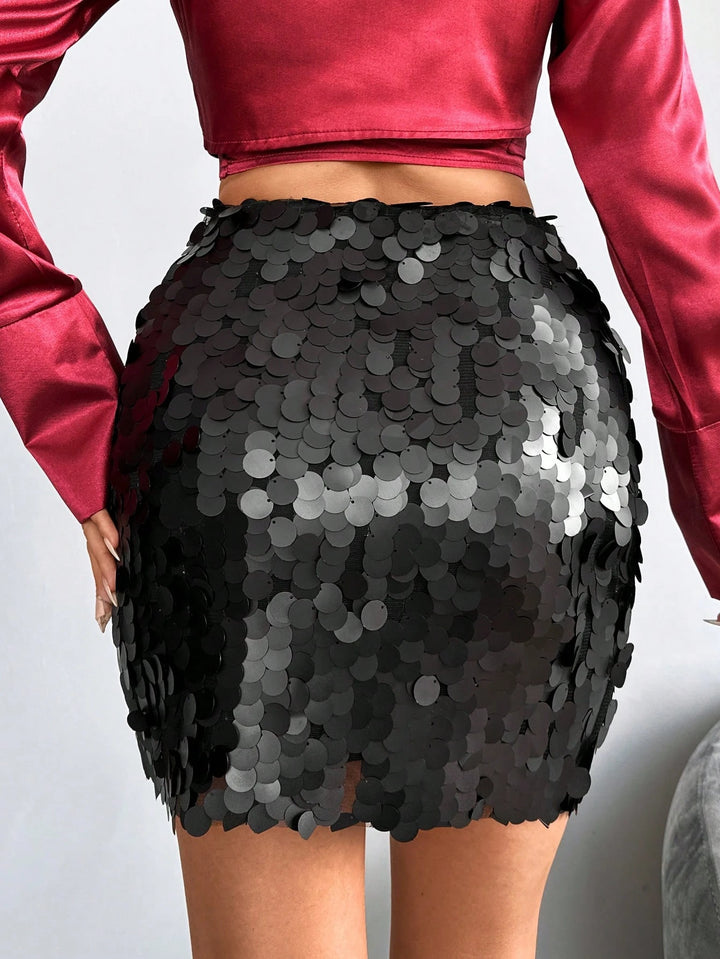 SHEIN miniszoknya, fekete