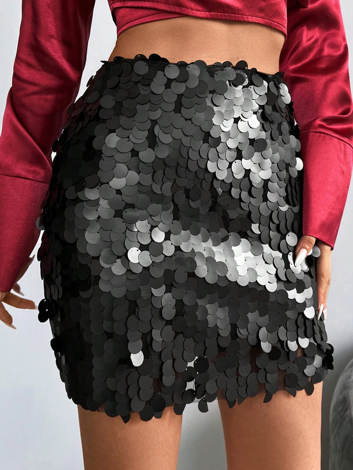 SHEIN miniszoknya, fekete