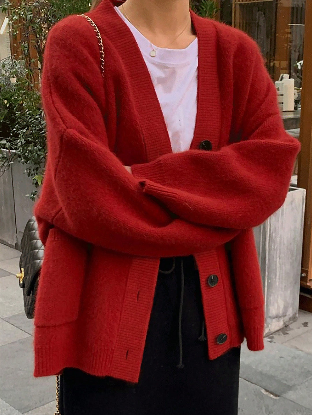 Cardigan SHEIN, roșu