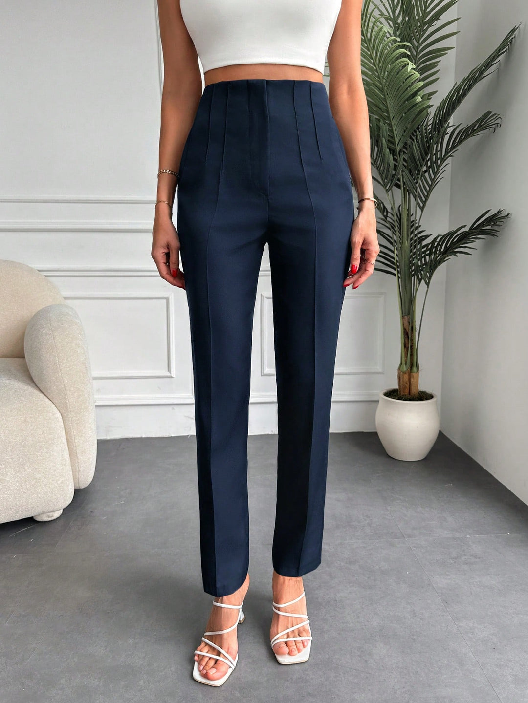Pantalon SHEIN, albastru