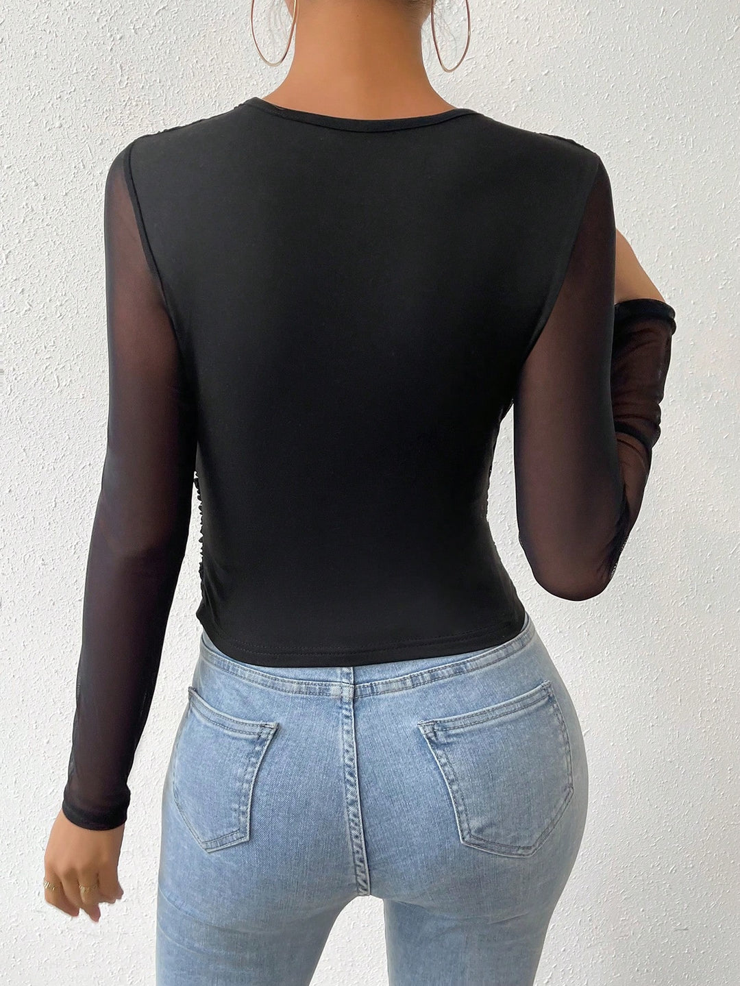 SHEIN blúz, fekete