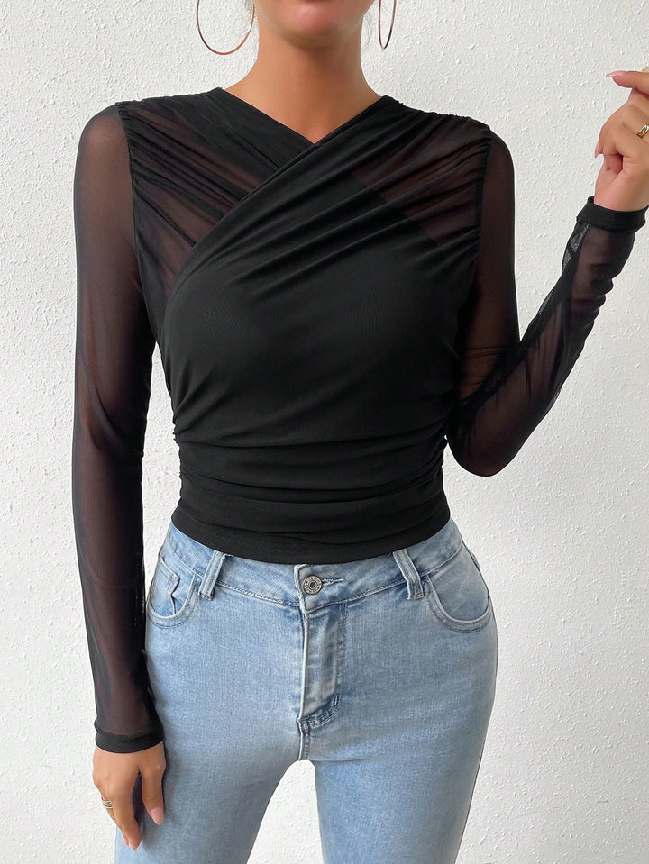 Top SHEIN, negru