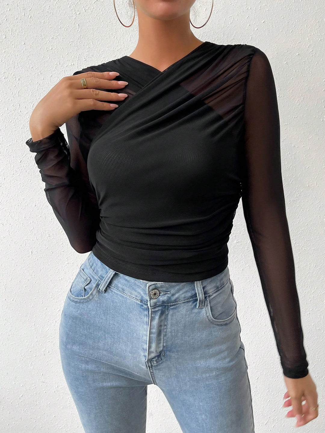SHEIN blúz, fekete
