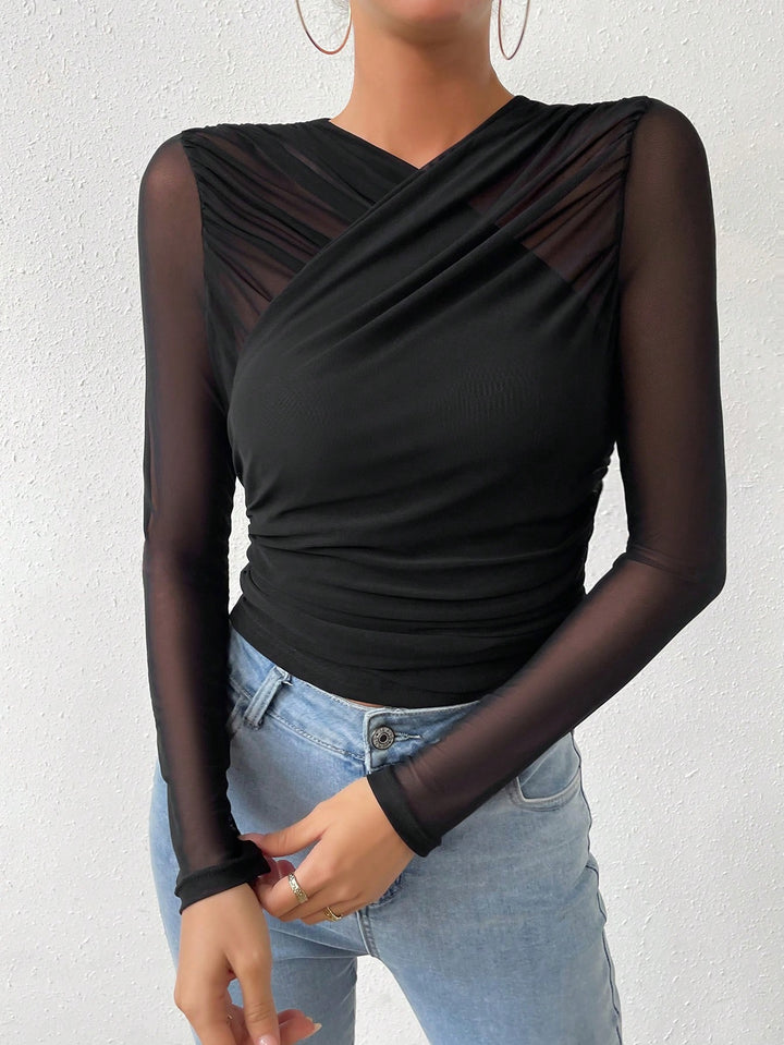 Top SHEIN, negru