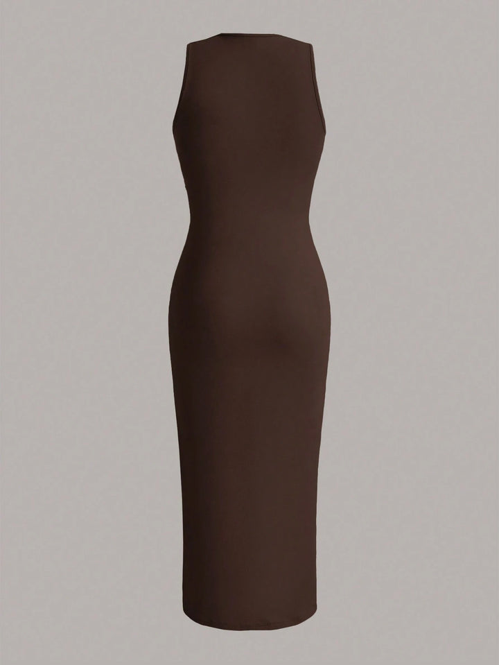 SHEIN Maxi ruha, barna