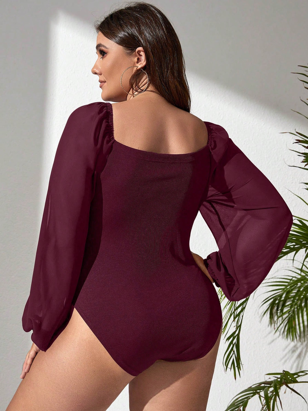 Body SHEIN, vișiniu