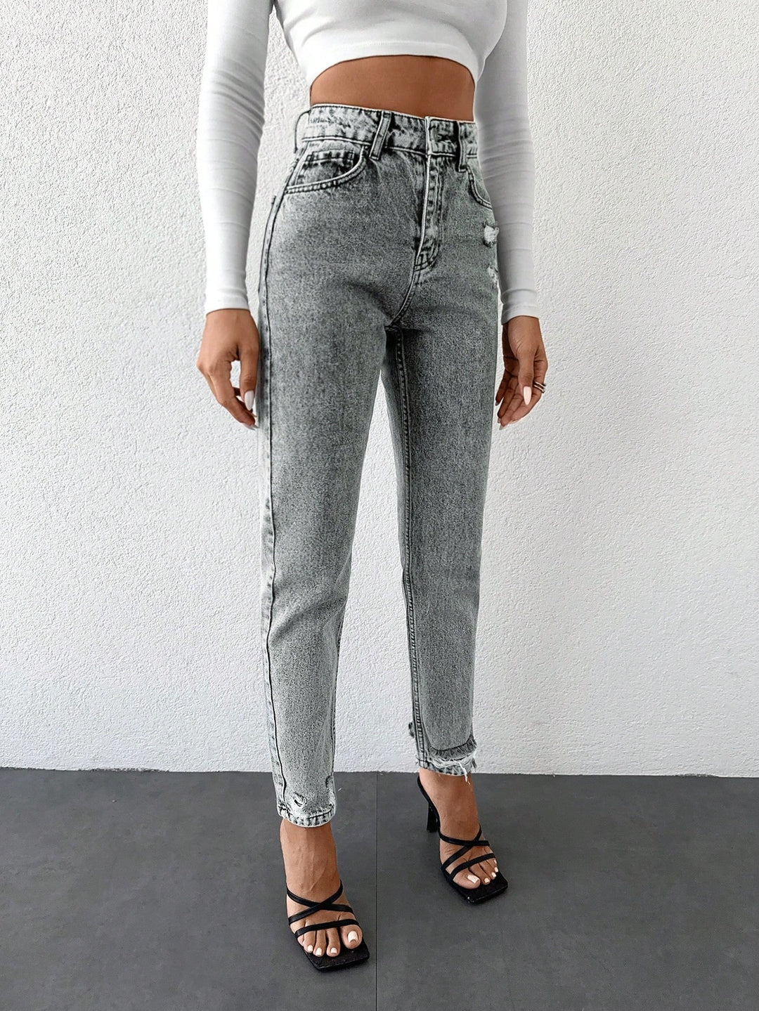 Jeans SHEIN, gri