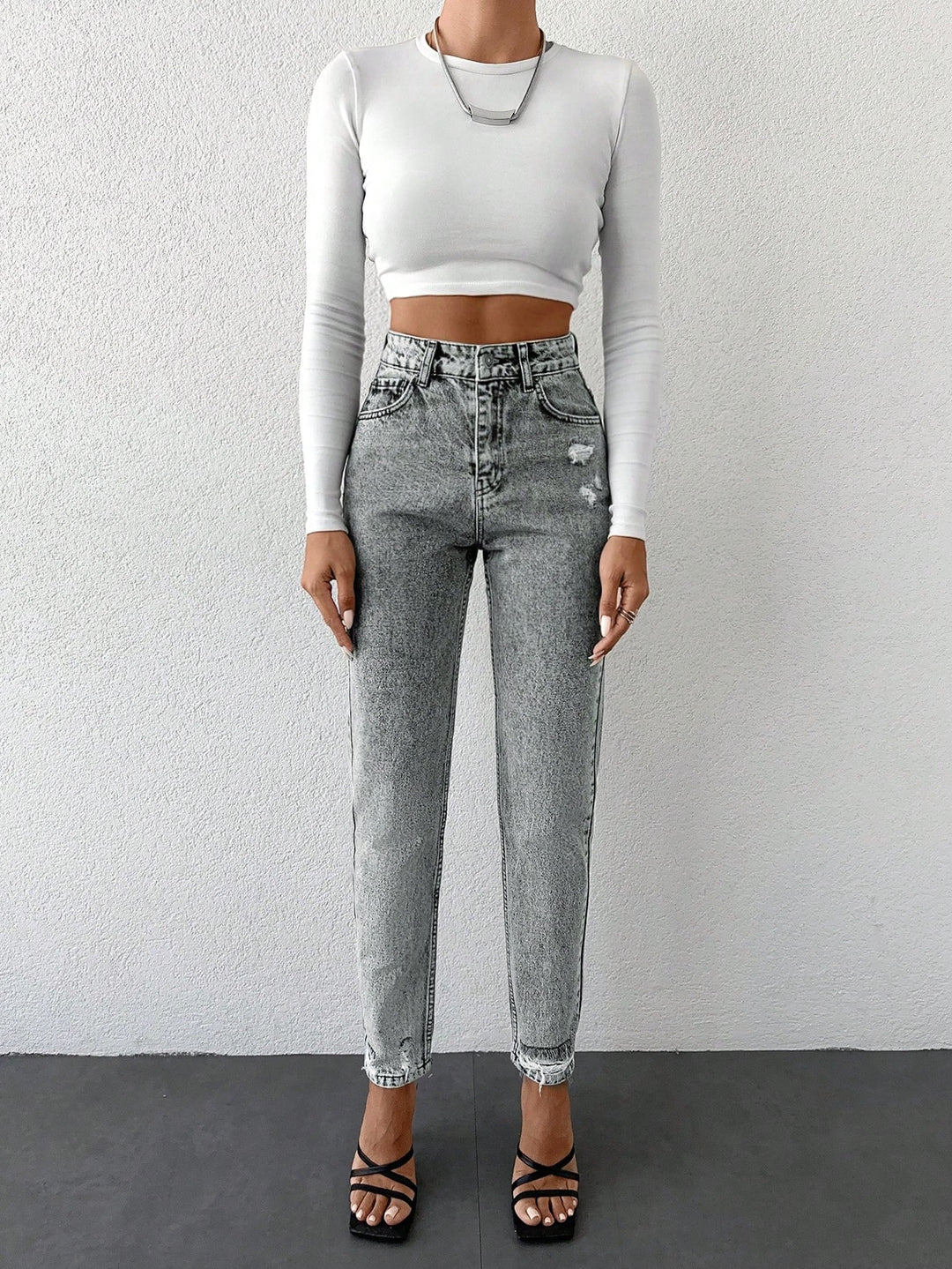Jeans SHEIN, gri